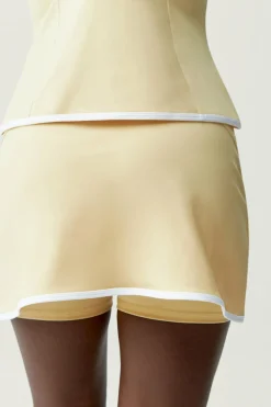 Born Living Yoga Skirts Smash Yellow Soft/White estampado Best