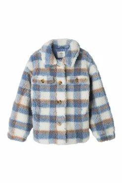 Springfield Kids Sobrecamisa quadrados menina azul Online