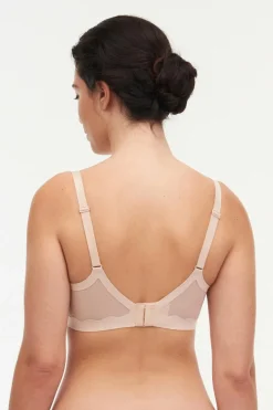 Chantelle Soutien com argolas Pure Light sem costuras bege Fashion