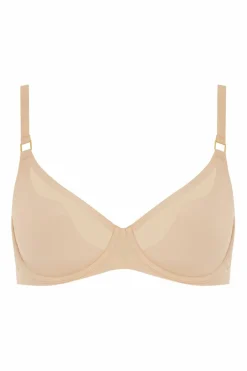 Chantelle Soutien com argolas Pure Light sem costuras bege Fashion