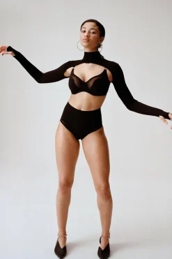 Chantelle Soutien com argolas Pure Light sem costuras preto Sale
