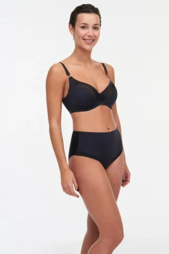 Chantelle Soutien com argolas Pure Light sem costuras preto Sale