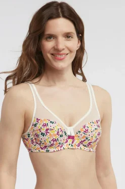 DIM Soutien com aro de grande capacidade Generous com tule branco Best
