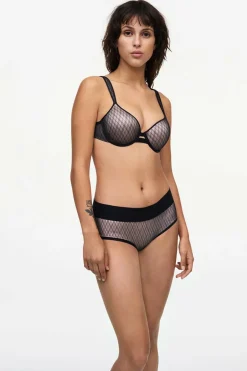 Chantelle Soutien com aros memory Smooth Lines preto Online