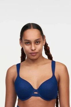 Chantelle Soutien com aros memory Smooth Lines azul Outlet