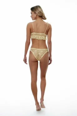 Black Limba Soutien crop top de renda Louis Banana estampado Outlet