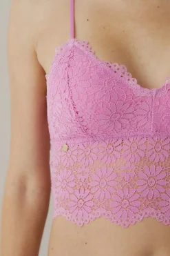 Black Limba Soutien crop top Marguerite - Pink rosa New