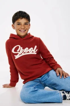 Springfield Kids Suéter com capuz para menino vermelho Online