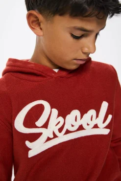 Springfield Kids Suéter com capuz para menino vermelho Online