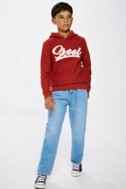 Springfield Kids Suéter com capuz para menino vermelho Online