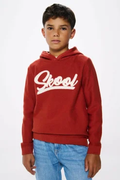 Springfield Kids Suéter com capuz para menino vermelho Online