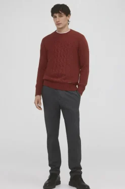Pedro del Hierro Suéter com gola redonda e cabo frontal Hot