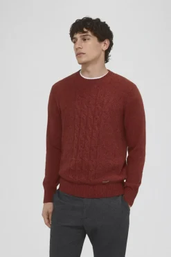 Pedro del Hierro Suéter com gola redonda e cabo frontal Hot