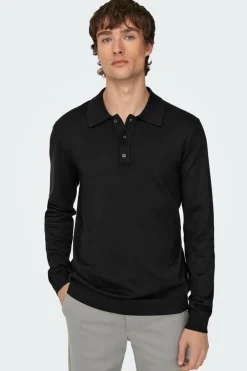Only & Sons Sweater gola botões Discount