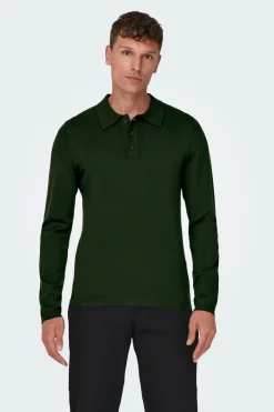Only & Sons Sweater gola botões Hot
