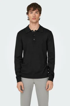 Only & Sons Sweater gola botões Hot