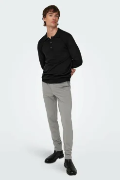 Only & Sons Sweater gola botões Hot
