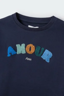 Springfield Kids Sweatshirt bimatéria para menina azul Fashion