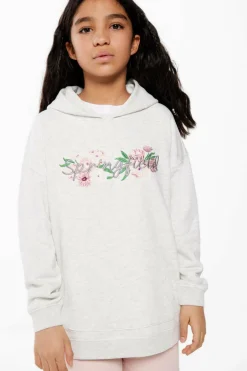 Springfield Kids Sweatshirt capuz flores menina cinzento Discount