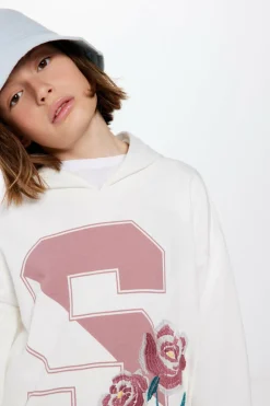 Springfield Kids Sweatshirt capuz "S" menina castanho New
