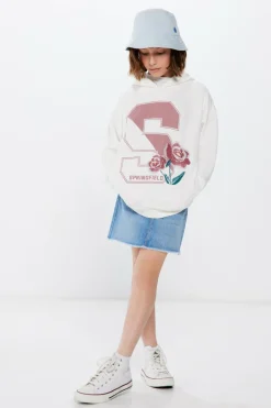 Springfield Kids Sweatshirt capuz "S" menina castanho New