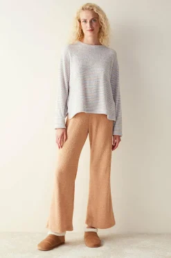 Penti Sweatshirt cinzenta gola redonda estampado Online