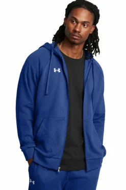 Under Armour Sweatshirt com capuz e fecho-éclair azul Best