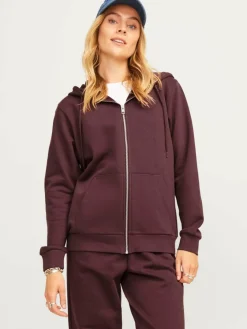 Jack & Jones Sweatshirt com fecho-éclair rosa Best