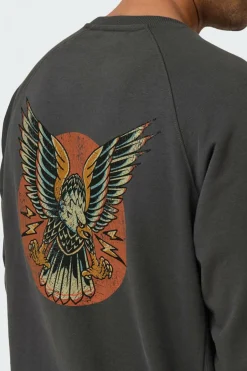 Only & Sons Sweatshirt com gola redonda e estampado nas costas Outlet