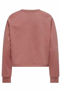 Only Play Sweatshirt com mangas raglan e estampado frontal. rosa Hot