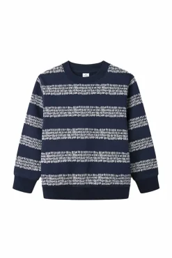Springfield Kids Sweatshirt estampado risca menino azul Discount