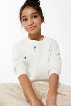 Springfield Kids Sweatshirt lemons girl branco Outlet