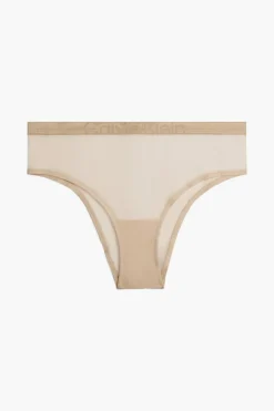 Calvin Klein Tanga de renda Intrinsic bege Sale