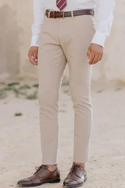 Celopman Terno de calça camel Online