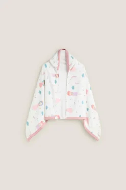 Textura Toalha capuz princesas branco Sale