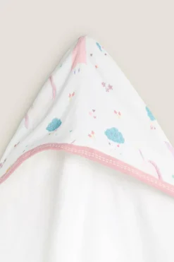 Textura Toalha capuz princesas branco Sale