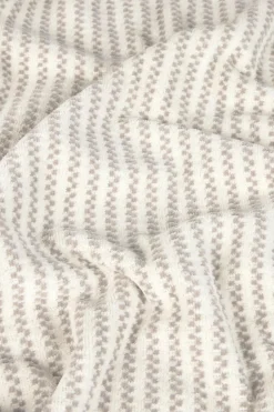 Textura Toalha de algodão turco em velour às riscas cinzento Sale