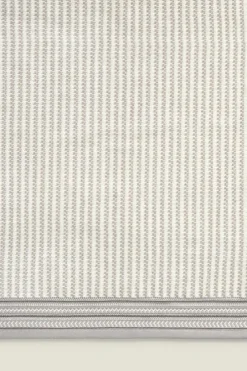 Textura Toalha de algodão turco em velour às riscas cinzento Sale