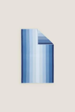 Textura Toalha de praia jacquard azul Sale