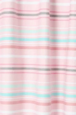 Textura Toalha de praia tecido riscas e turco rosa Discount