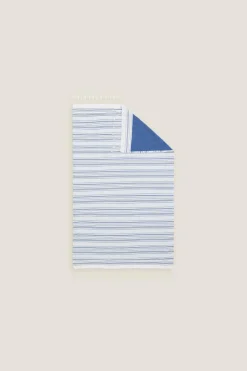 Textura Toalha de praia tecido riscas e turco azul Sale