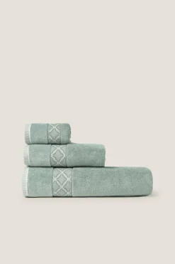 Textura Toalha felpuda com velour estampado Clearance
