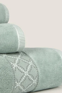 Textura Toalha felpuda com velour estampado Clearance