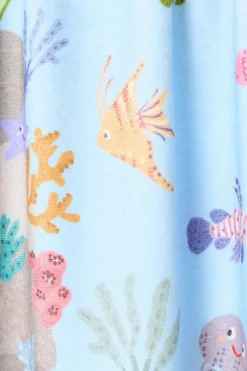 Textura Toalla de playa rizo estampado azul Hot