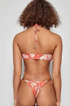 Gisela Top biquíni bandeau branco Outlet