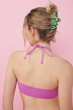 HI&BYE Top biquíni bandeau rosa Online