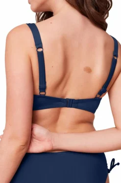 Triumph Top de biquíni com aro azul Fashion