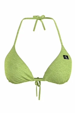 Calvin Klein Top de Biquíni de Triângulo verde New