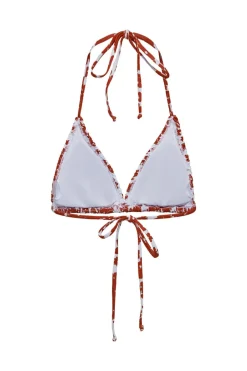 Only Top de biquíni triangular smock branco Discount