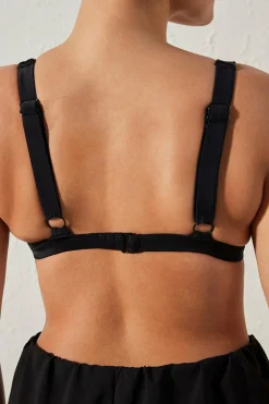 Penti Top de biquíni triangular preto Best